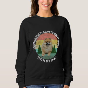 Lycka är en dag som tillbringas med min Hund Pomer T Shirt