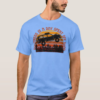 Lycka är en dag som tillbringas utanför vägmarkskr t shirt