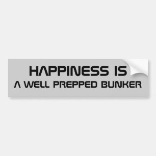 Lycka är en färdig bunker bildekal