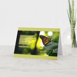 Lycka är en fjäril kort