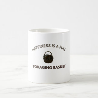 Lycka är en full korg för svampplockning Svampploc Kaffemugg