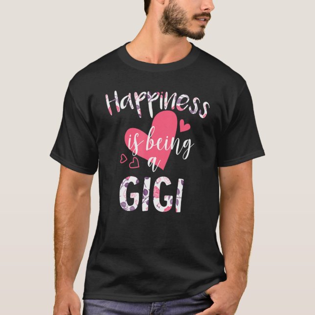 Lycka är en gigi, Mors dag T Shirt (Framsida)