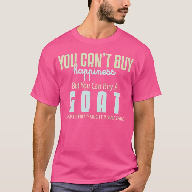 Lycka är en goatfunnen gettur t shirt (Framsida)