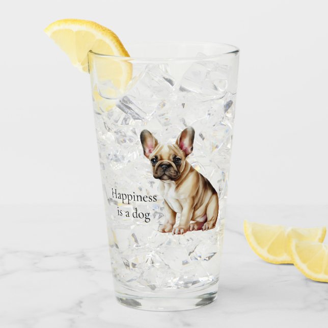 Lycka är en Hund Glaskopp (Framsida Ice)