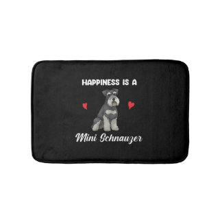 Lycka är en Mini Schnauzer Badrumsmatta