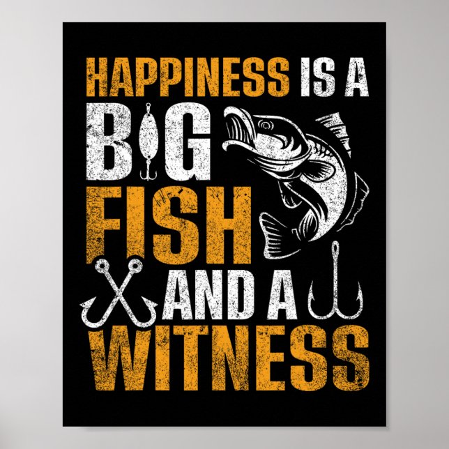 Lycka är en stor fisk och ett vittne poster (Framsidan)