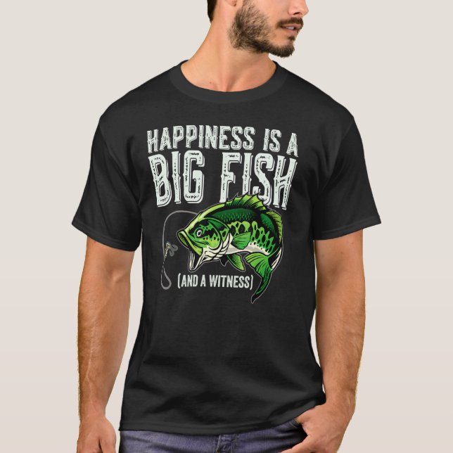 Lycka är en stor fisk och ett vittne t shirt (Framsida)