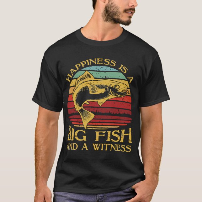 Lycka är en stor fisk och ett vittne t shirt (Framsida)