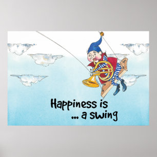Lycka är en sväng poster