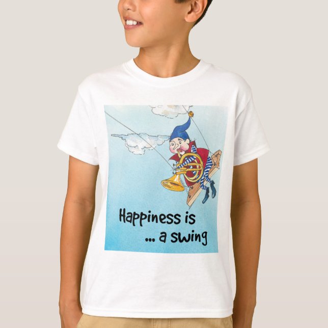 Lycka är en sväng t shirt (Framsida)