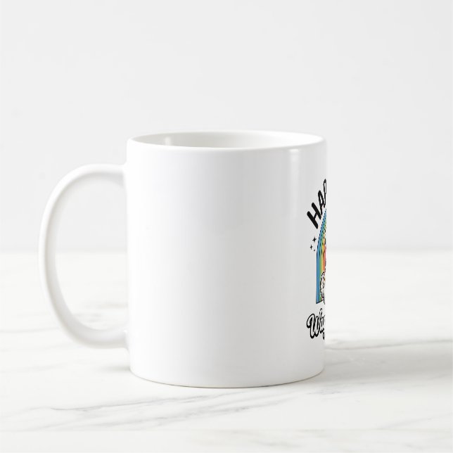 Lycka är en svansande hundsvans Hundälskar Design_ Kaffemugg (Vänster)