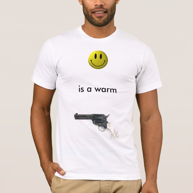 Lycka är en varm pistol tee shirt (Framsida)
