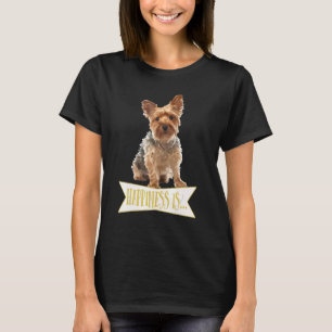 Lycka är en Yorkie Yorkshire Terrier T Shirt