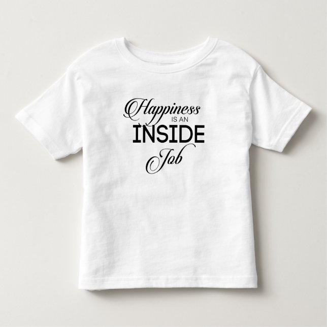 Lycka är ett internt jobb t shirt (Framsida)