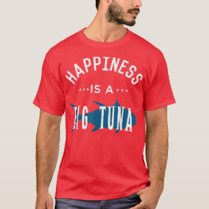 Lycka är ett stort tonfiskfiske t shirt