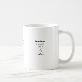 Lycka är ett varmt kopp i kaffe koppar