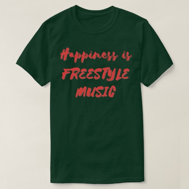 Lycka är Freestyle Music T Shirt (Design framsida)