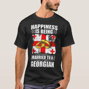Lycka är gift med georgier t shirt