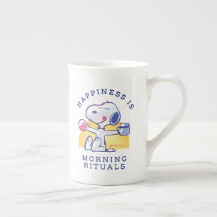 Lycka är God morgon Rituals Benporslin Mugg