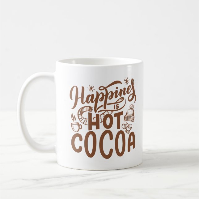 Lycka är Hett kakao Kaffemugg (Vänster)