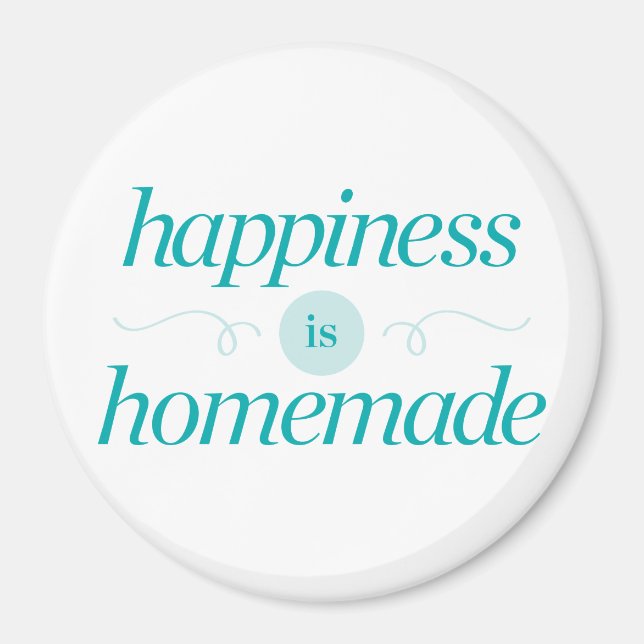Lycka är Homemade Magnet (Framsidan)