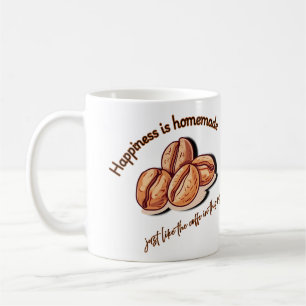 Lycka är Homemade precis som kaffe i mugg