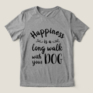 Lycka är... Hund Funny T-Shirt
