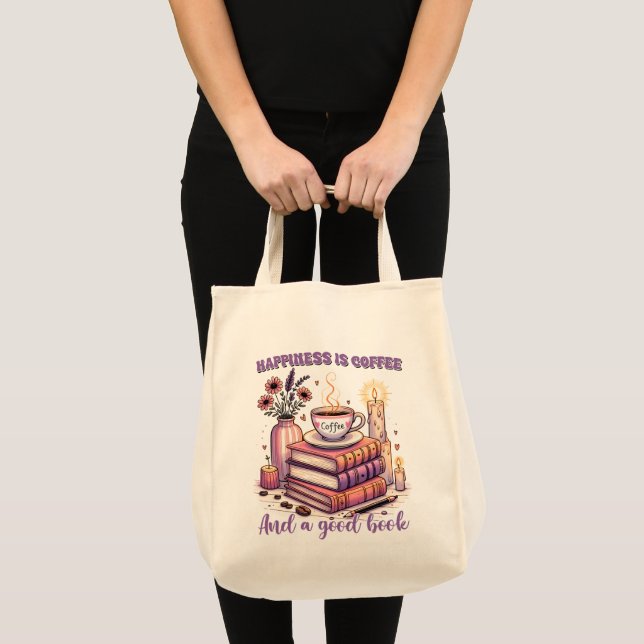 Lycka är kaffe och Bra Bok Tygkasse (Framsida (produkt))