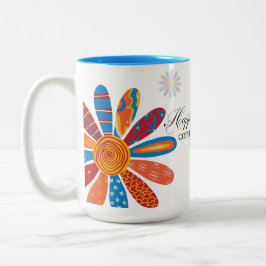 Lycka är... Kaffe och tid med Jehovah Två-Tonad Mugg