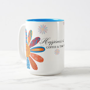 Lycka är... Kaffe och tid med Jehovah Två-Tonad Mugg