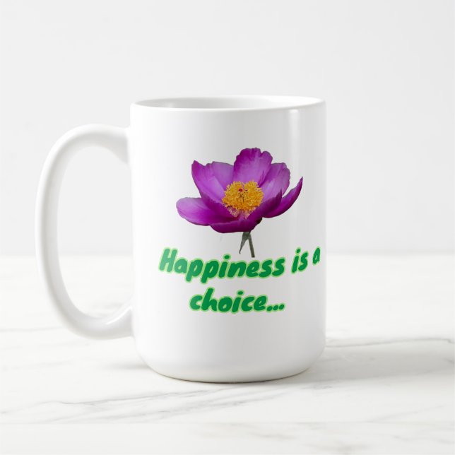 Lycka är  kaffemugg (Vänster)