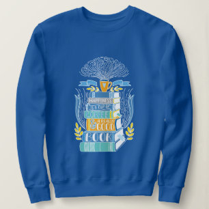 "Lycka är kopp av kaffe och bra bok" T Shirt