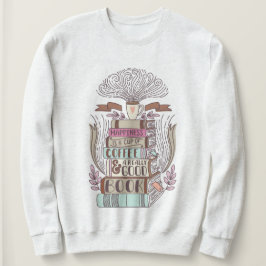 "Lycka är kopp av kaffe och bra bok" T Shirt
