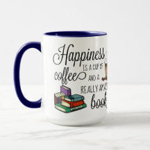 Lycka är Kopp i kaffe och Fantastisk Bok