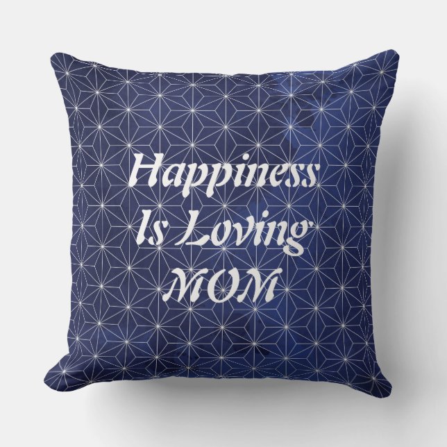 Lycka är Loving Mamma Pillow Kudde (Framsida)