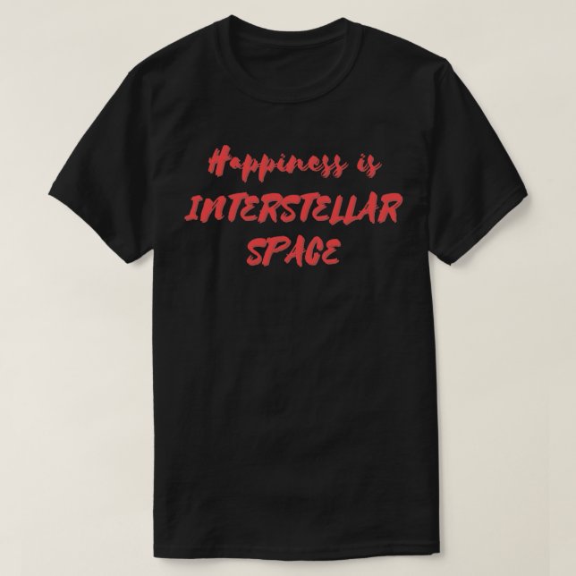 Lycka är mellanrum t shirt (Design framsida)