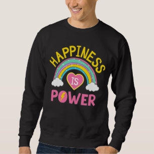Lycka är Power Rainbow Lång Ärmad Tröja