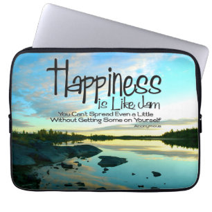 "Lycka är som sylt" inspirationsoffert Laptop Fodral
