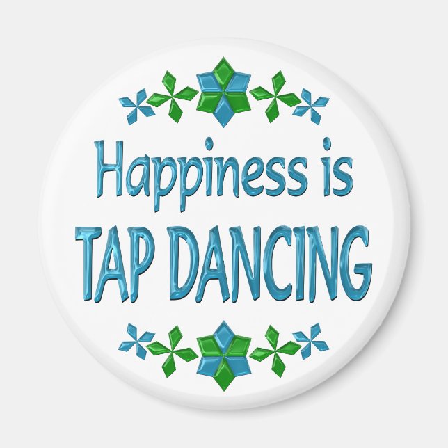 Lycka är Tap Dancing Magnet (Framsidan)