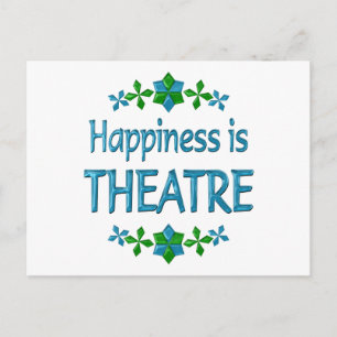 Lycka är Theater Vykort