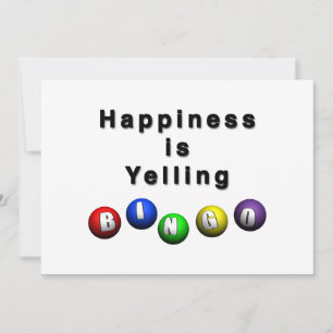 Lycka är Yelling BINGO