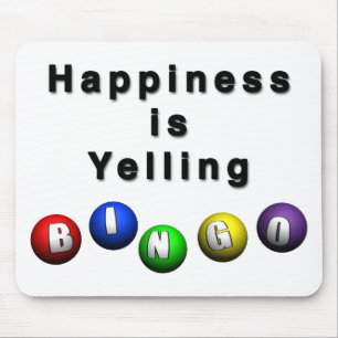 Lycka är Yelling BINGO Musmatta