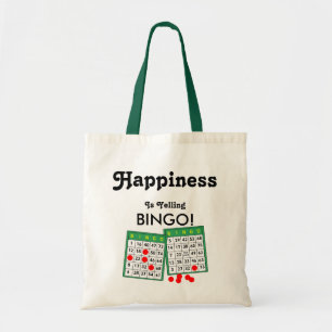 Lycka är Yelling Bingo Players Roligt Bingo Bag Tygkasse