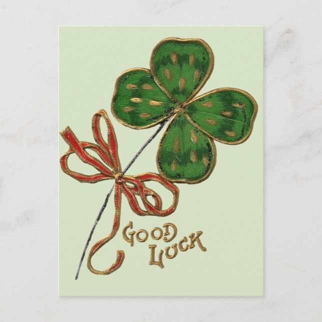 Lycka åt irländarna St. Patricks dag vykort (Framsida)