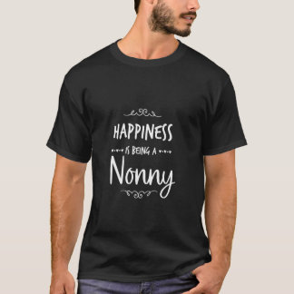 Lycka Att Vara En Nonny Italien Italiensk Mormor T Shirt