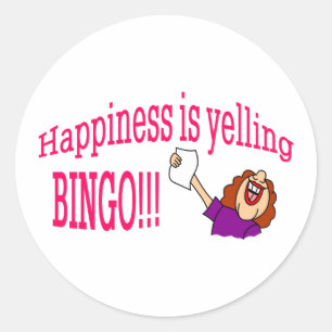 Lycka Bingo Runt Klistermärke