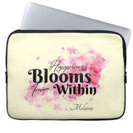 Lycka blommar inifrån Laptop sleeve