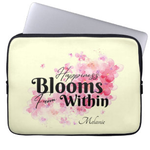 Lycka blommar inifrån Laptop sleeve