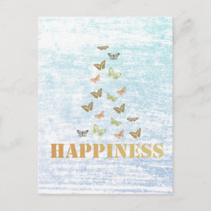 Lycka Butterflies Vykort