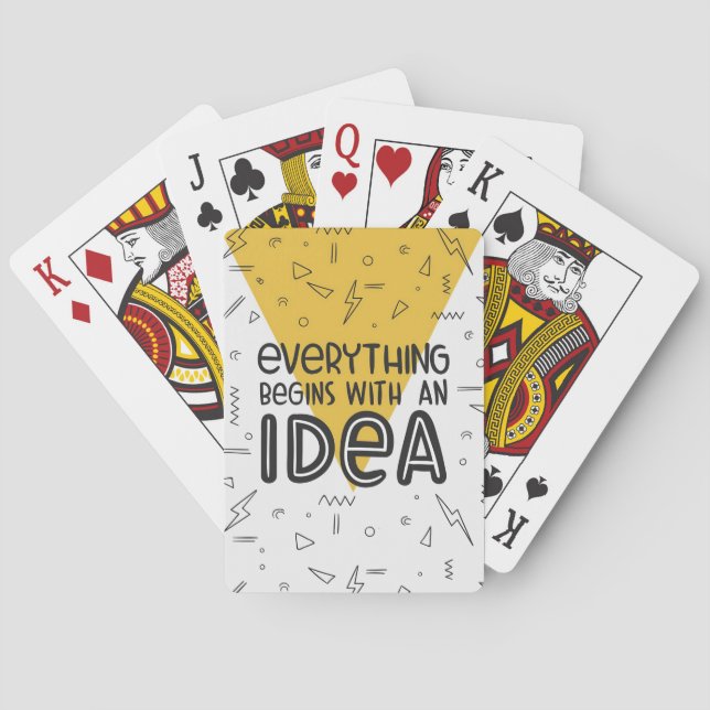 Lycka citerar allt med en idé casinokort (Baksidan)